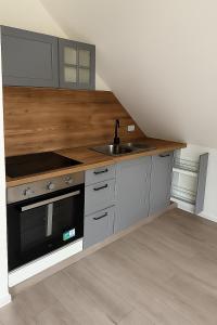 Η κουζίνα ή μικρή κουζίνα στο Apartman Bojnice Kúpele