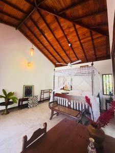 Posezení v ubytování Lotus and Moon