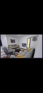 a living room with two couches and a couch at Shoshi apartment in Peje