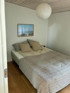 Ένα ή περισσότερα κρεβάτια σε δωμάτιο στο New Wooden House Near Hornbæk Beach