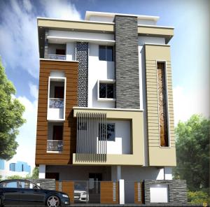 a rendering of a house with a car in front at MMS Residence in Ranipet