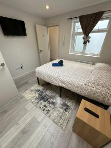 a bedroom with a bed and a tv on the wall at Westmoreland 2 in London +10 photos