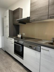 Η κουζίνα ή μικρή κουζίνα στο Apartment Alpenglanz