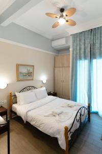 Ένα ή περισσότερα κρεβάτια σε δωμάτιο στο vintege style apartment