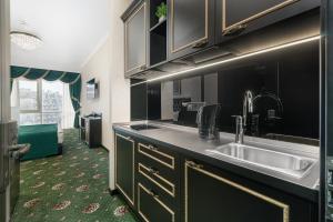 Dapur atau dapur kecil di Arcadia resort Hotel
