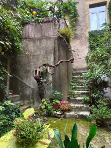 En have udenfor Petite maison en pierre