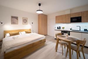 Η κουζίνα ή μικρή κουζίνα στο Apartmány Pro Dva
