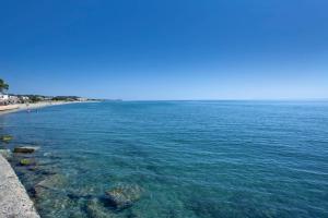 ein großer Wasserkörper mit Menschen am Strand in der Unterkunft Villa Les 3 frères in San-Nicolao + 38 Fotos
