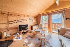 TV/trung tâm giải trí tại Chalet Rouge Coeur
