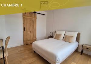 Katil atau katil-katil dalam bilik di Le Panoramique & Garage privé by Primo