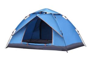 a blue tent is shown on a white background at Rental Tenda Rahim in Sungaisarikmalai