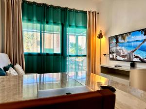 TV a/nebo společenská místnost v ubytování Holiday Bungalow Costa Calma