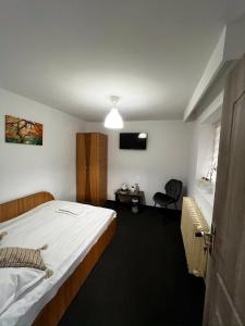 En eller flere senge i et værelse på Casa NIB Calimanesti