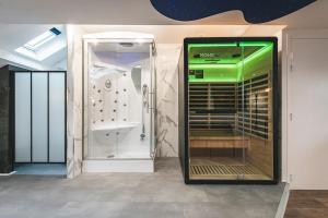 Koupelna v ubytování Loft Spa Sauna Hammam Hydromassage