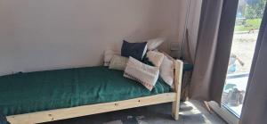 Ένα ή περισσότερα κρεβάτια σε δωμάτιο στο Cabaña Alma Brava II