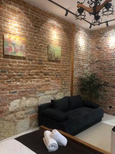 Posezení v ubytování Napoca Brick&Barrel
