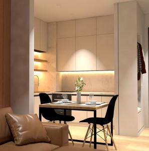 Ruang duduk di Jora Luxury Apartment Tirane