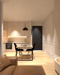 Ruang duduk di Jora Luxury Apartment Tirane