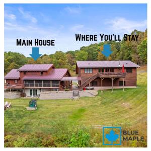 a house and a man house and a house where youll stay at Family Mountain Escape w Private Suite Modern Comforts in Old Fields
