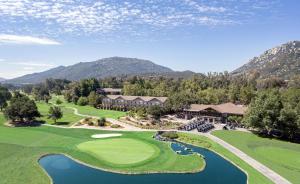 an aerial view of the golf course at the resort at Temecula Creek Inn in Temecula