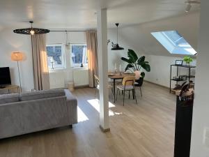 Χώρος καθιστικού στο Le Walk'Cottage