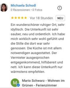 Fotografie z fotogalerie ubytování Kleine Fewo im Grünen v destinaci Glienicke