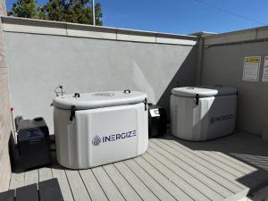 two appliances sitting on top of a building at SLC Townhome King BD 2 Car Garage in Salt Lake City
