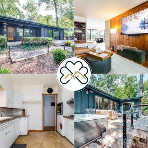 a collage of pictures of a house at Blue & Gold Haven - 3B 2BA House Close to ND Stadium in South Bend