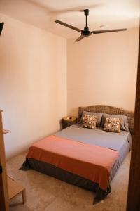 Katil atau katil-katil dalam bilik di Casa Limon 2 bedrooms pool AC La Punta