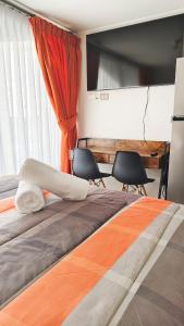 Postel nebo postele na pokoji v ubytování Home Studio en la ciudad de Temuco