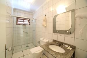 Koupelna v ubytování Hotel JB