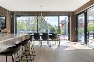 Posezení v ubytování Exklusiv villa - Pool, bio & hyrbil