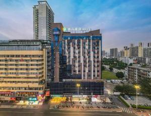 a view of a large building in a city at City Comfort Inn Nanning Normal University Mingxiu Metro Station in Nanning