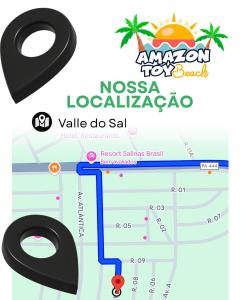 Certifikát, hodnocení, plakát nebo jiný dokument vystavený v ubytování Amazon Toy Beach