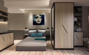 Зона вітальні в Twister Apartments