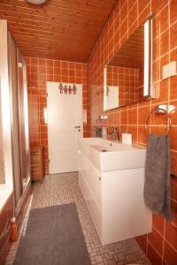 Koupelna v ubytování Gemütliche Ferienwohnung für Naturliebhaber