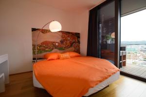 Posteľ alebo postele v izbe v ubytovaní Slovenia Crib