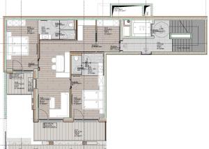 een plattegrond van een huis bij Aurum in Ischgl