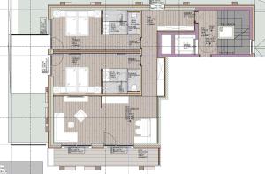 een plattegrond van een huis bij Aurum in Ischgl