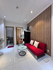 Posezení v ubytování Lym HomeStay Long Xuyên