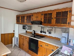 Η κουζίνα ή μικρή κουζίνα στο Hagemann Querfurter Straße 13 +7 φωτογραφίες