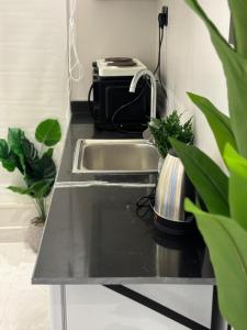 Η κουζίνα ή μικρή κουζίνα στο #4 Daily Rental Studio in Sulaymaniyah