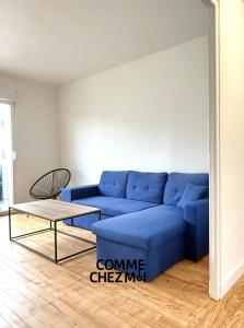 Χώρος καθιστικού στο Le Baudricourt apartment for 2 people with garage
