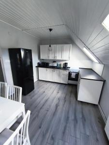 Kuchyň nebo kuchyňský kout v ubytování ML 81 apartman