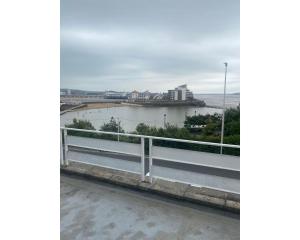 a view of a river from a balcony at Savoy Hotel in Weston-super-Mare