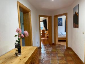 Postel nebo postele na pokoji v ubytování Alpenwald