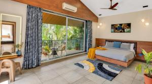 Posezení v ubytování SaffronStays Olympia