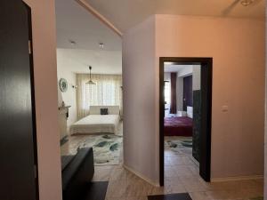 Ένα ή περισσότερα κρεβάτια σε δωμάτιο στο Leti Apartment