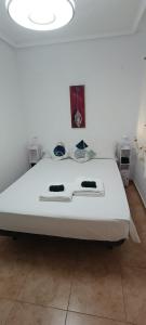 Un pat sau paturi într-o cameră la Homely Apartments Alcatri