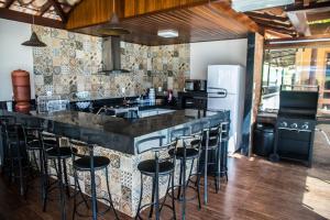 Kuchyň nebo kuchyňský kout v ubytování A fazenda Lindomar Gonçalves